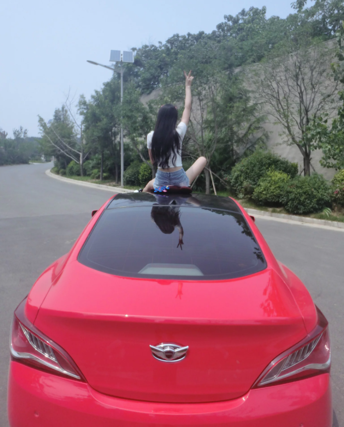 媳婦當車模
